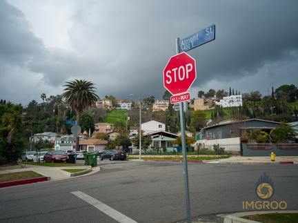 Almont St and Lowell Ave in El Sereno, Los Angeles CA